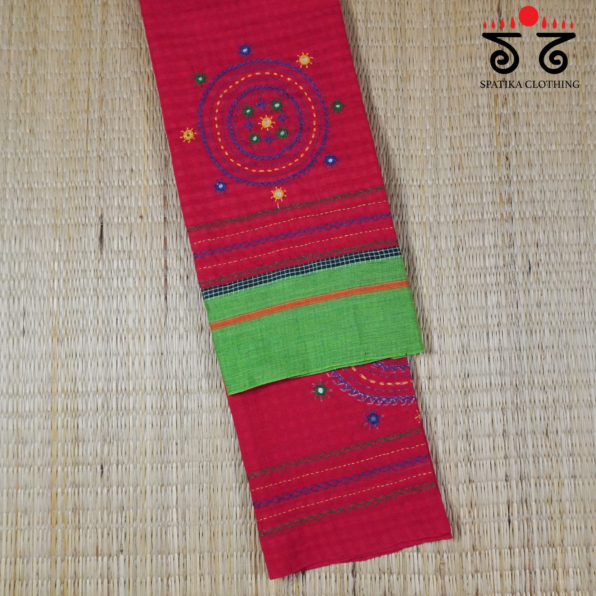 Lambani Hand-embroidered Blouse Fabric