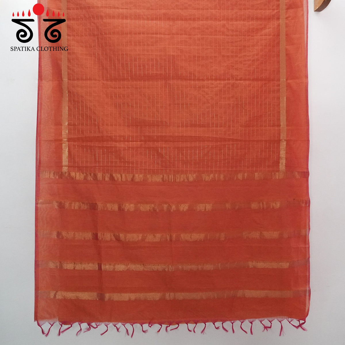 Peach South Cotton Saree