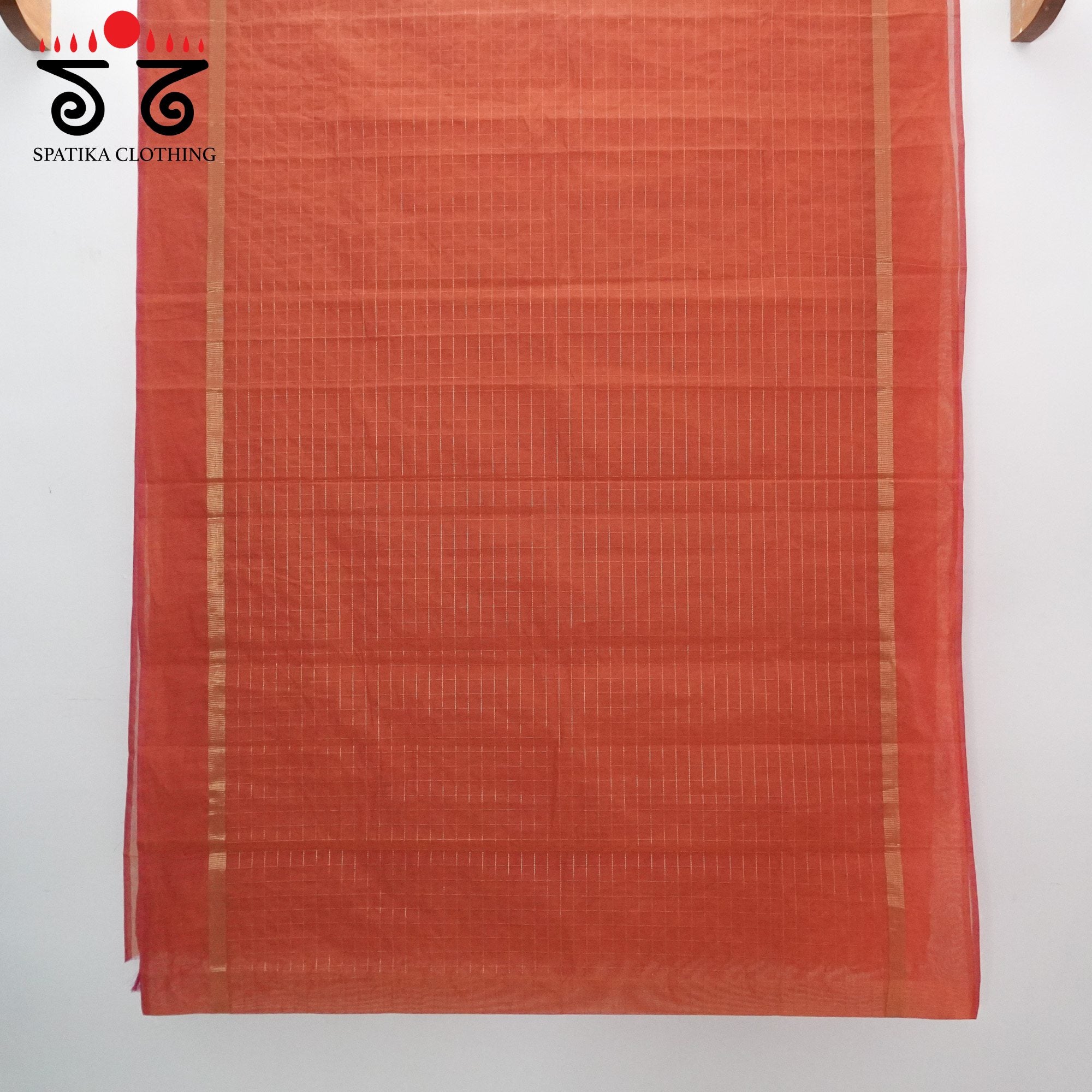 Peach South Cotton Saree