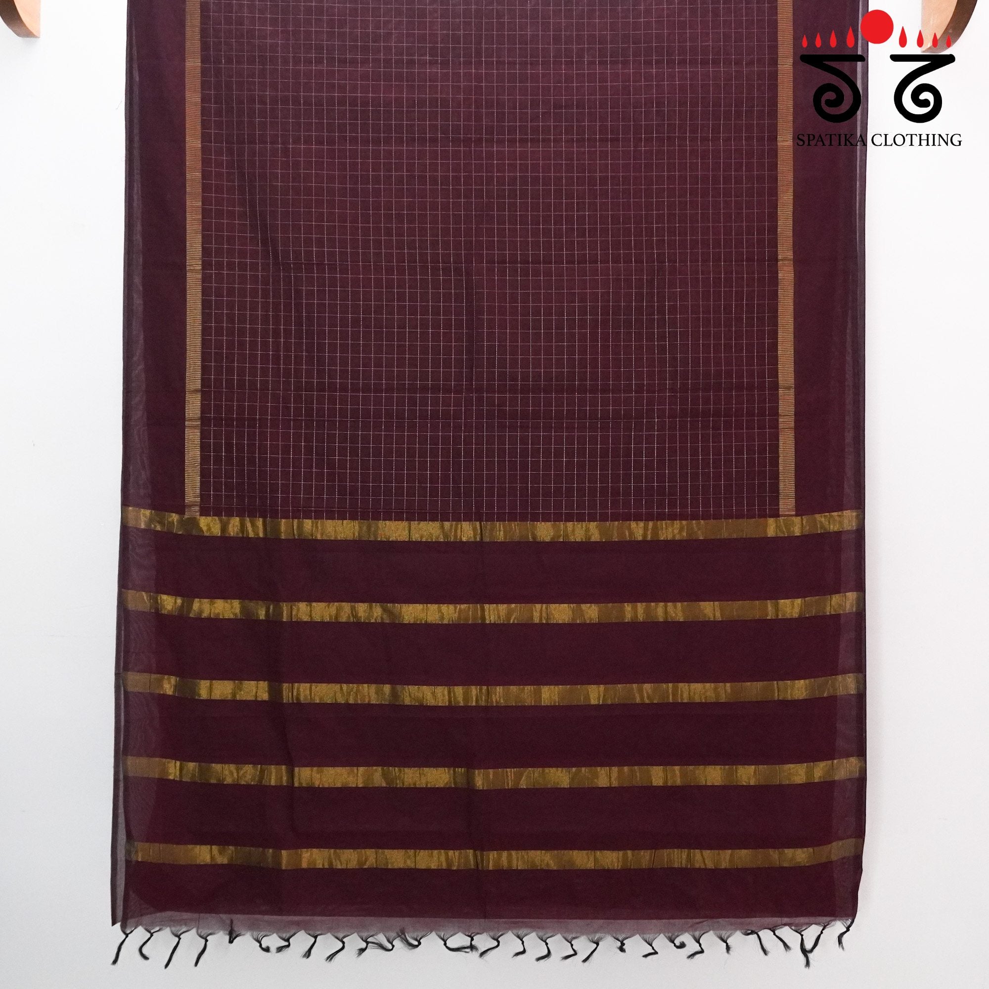 Maroon South Cotton Saree