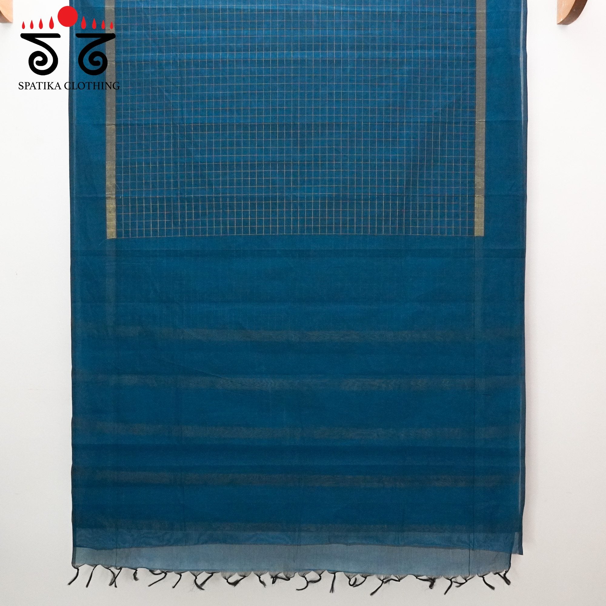 Blue South Cotton Saree