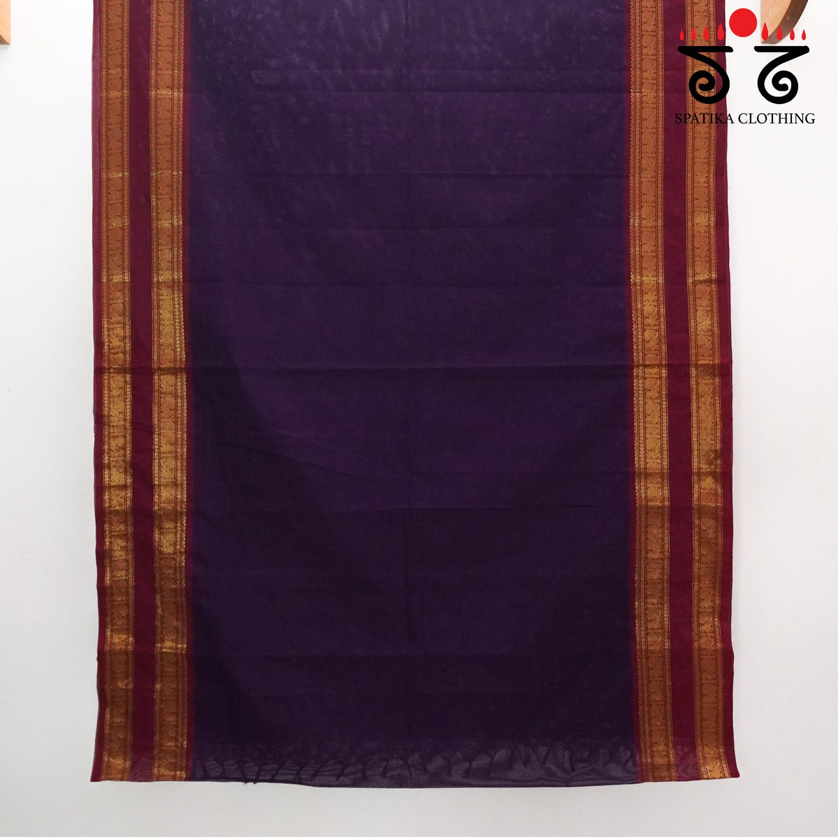 Purple South Cotton Saree