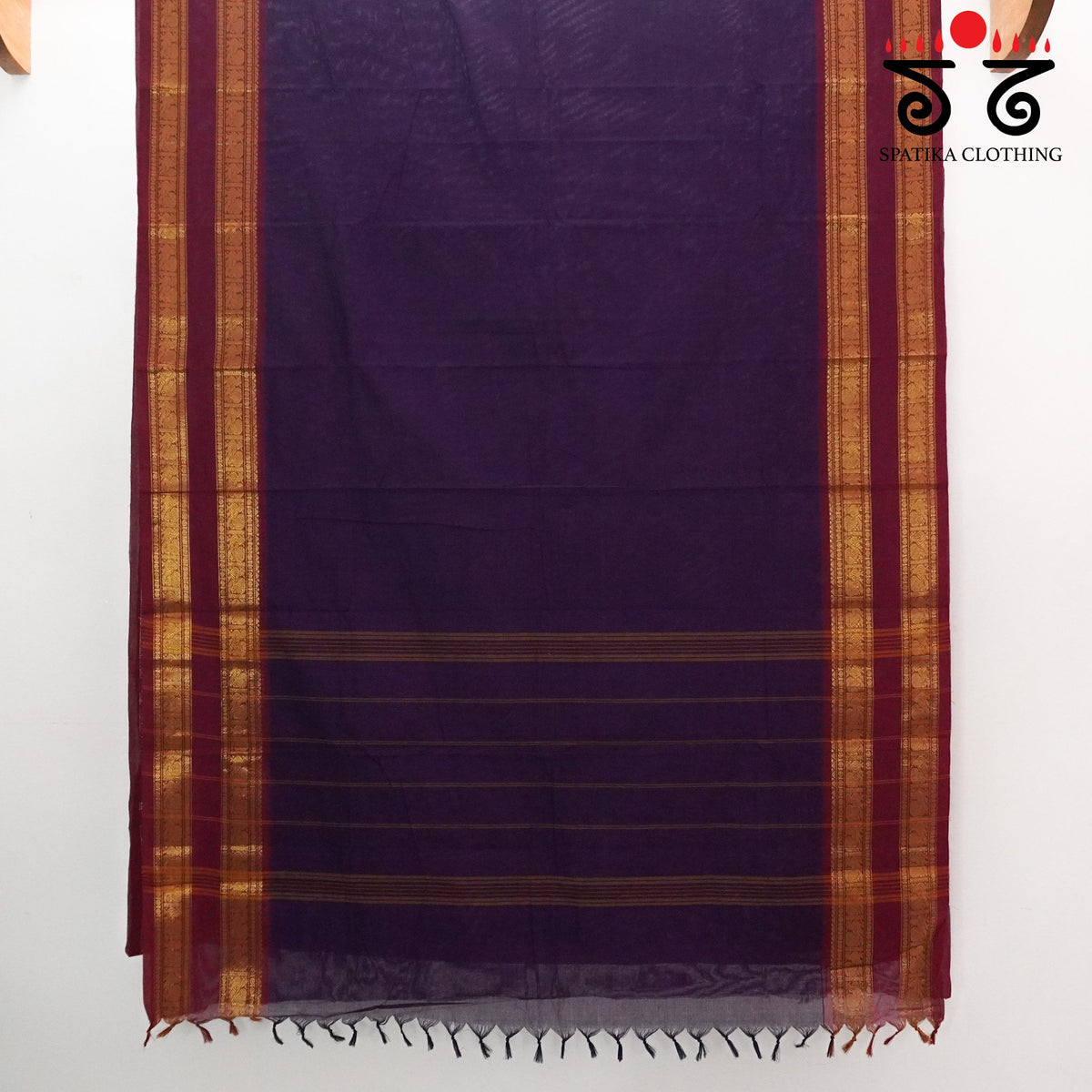 Purple South Cotton Saree