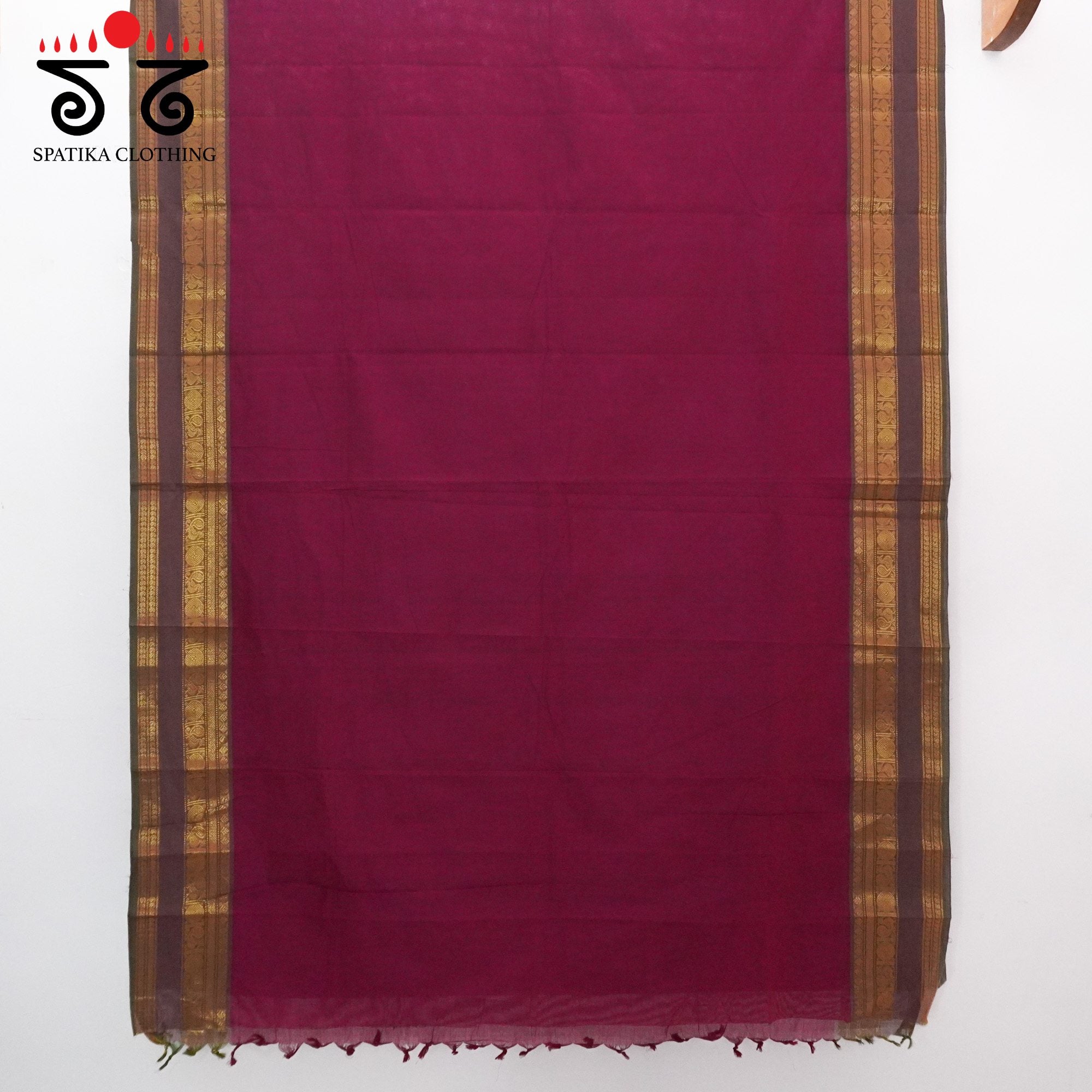Pink South Cotton Saree
