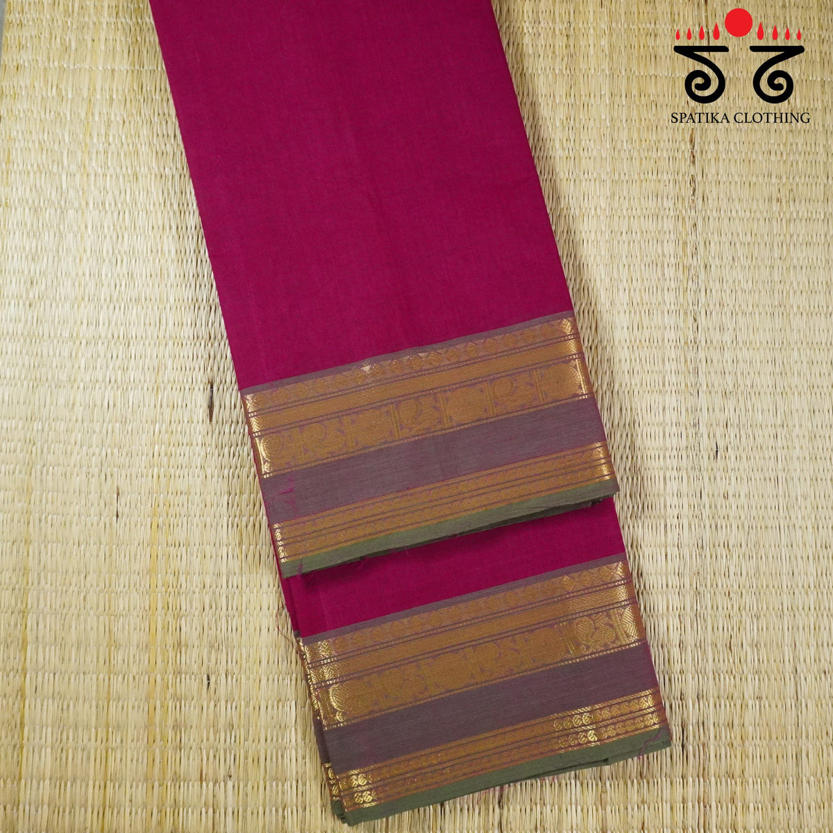 Pink South Cotton Saree