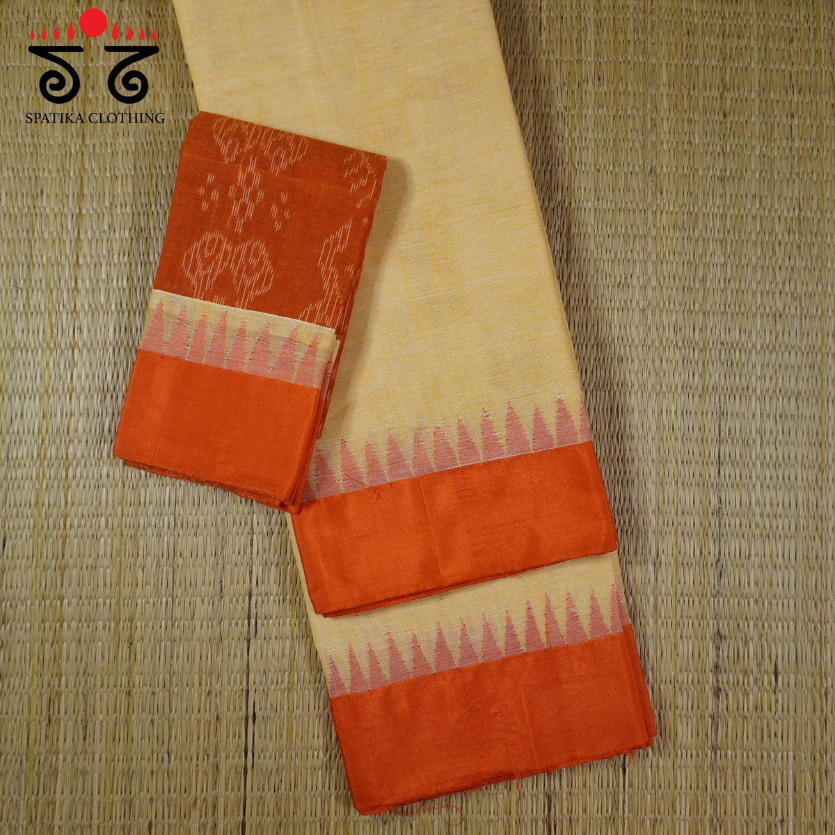 Ponduru Handspun Saree - Ikat Blouse