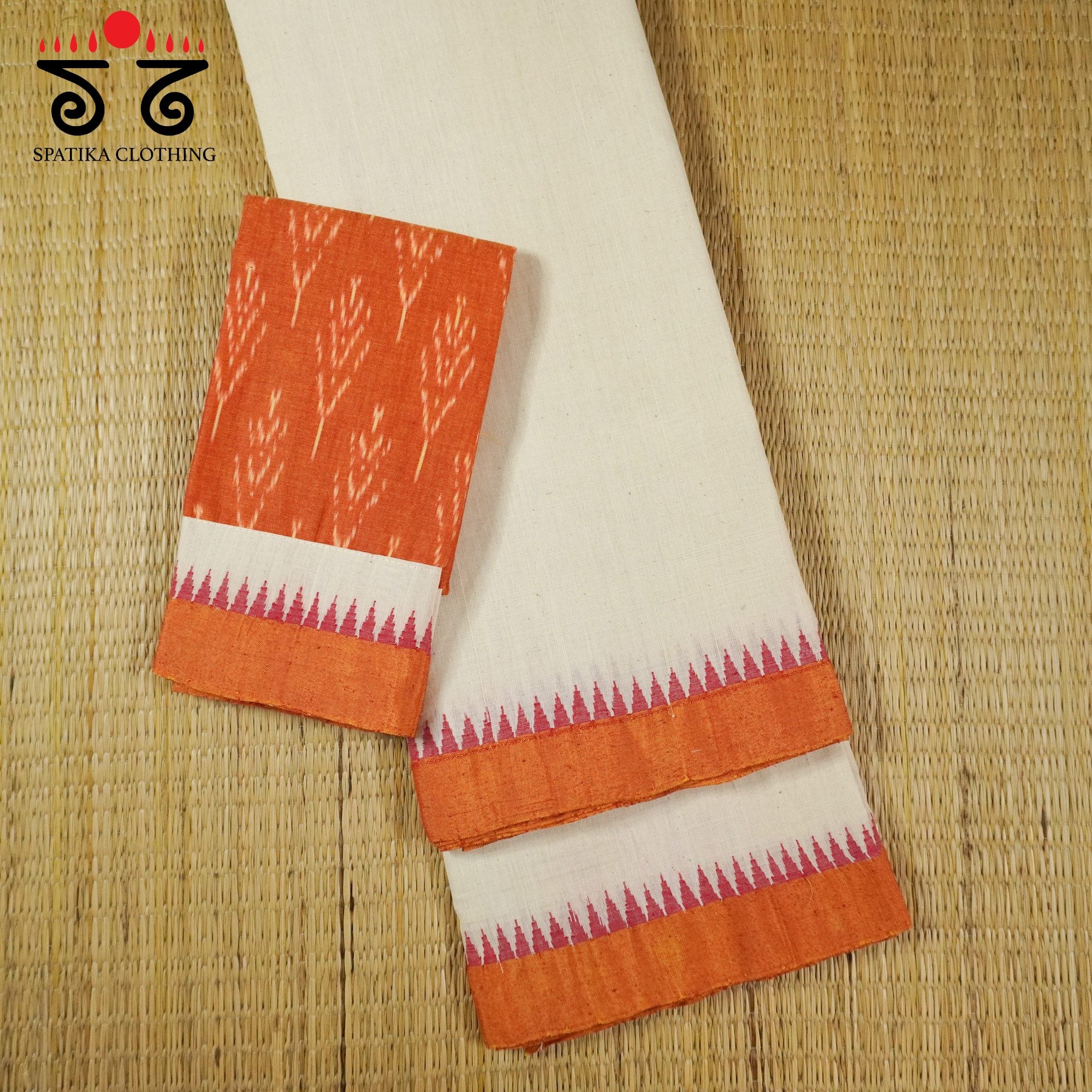 Ponduru Handspun Saree - Ikat Blouse