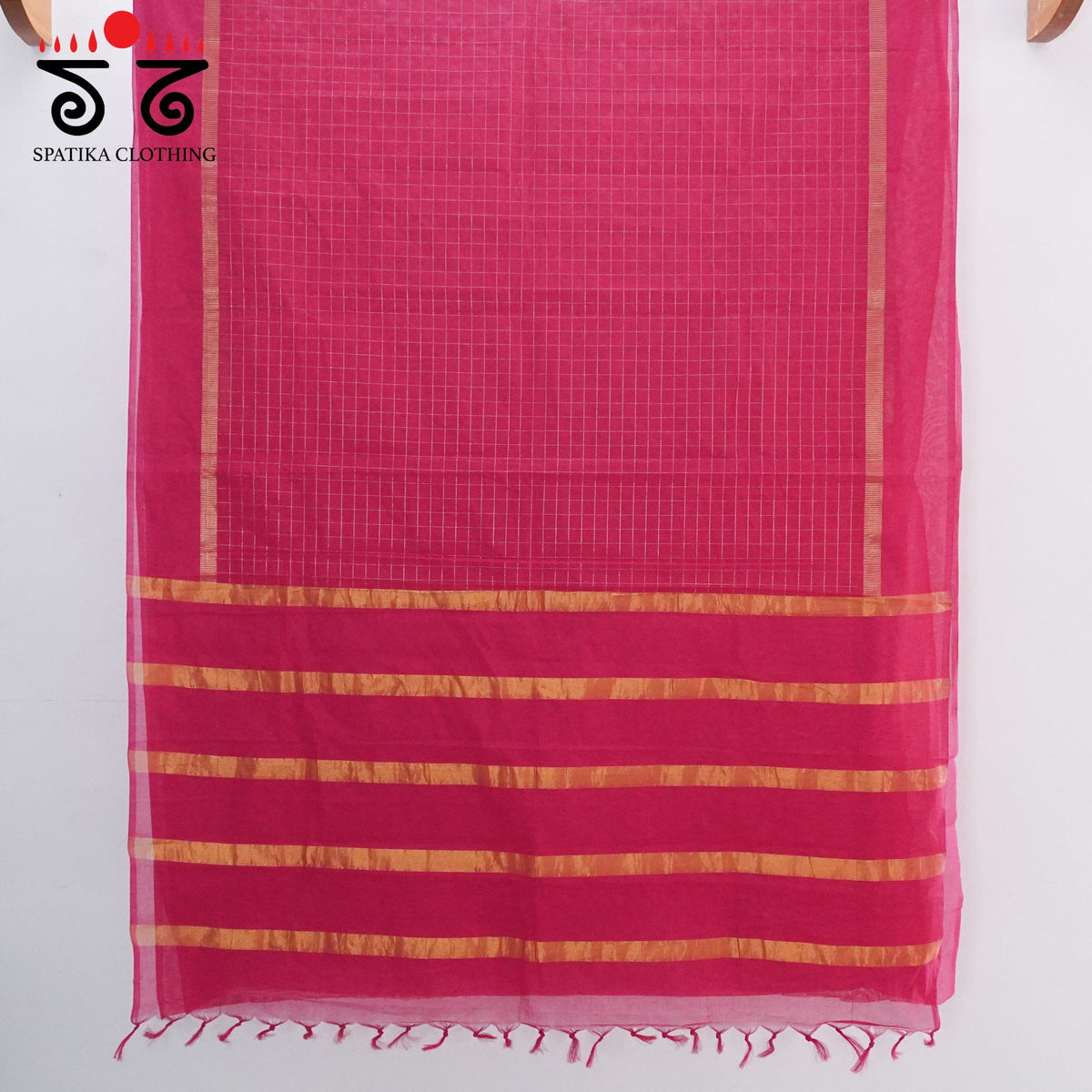 Pink South Cotton Saree