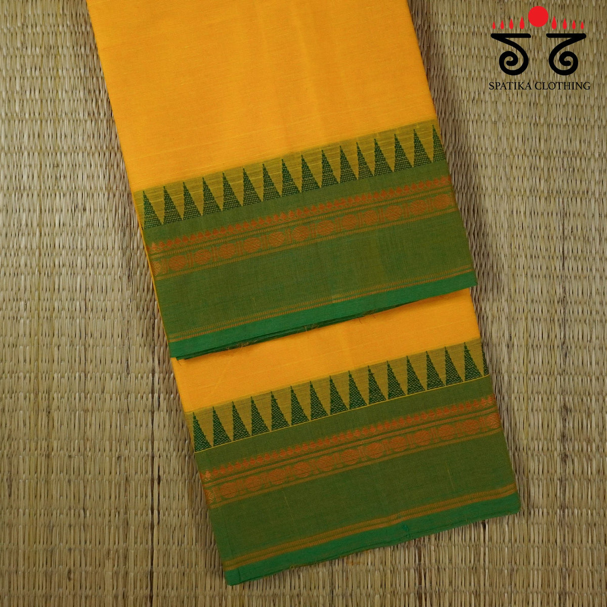 Yellow South Cotton Saree