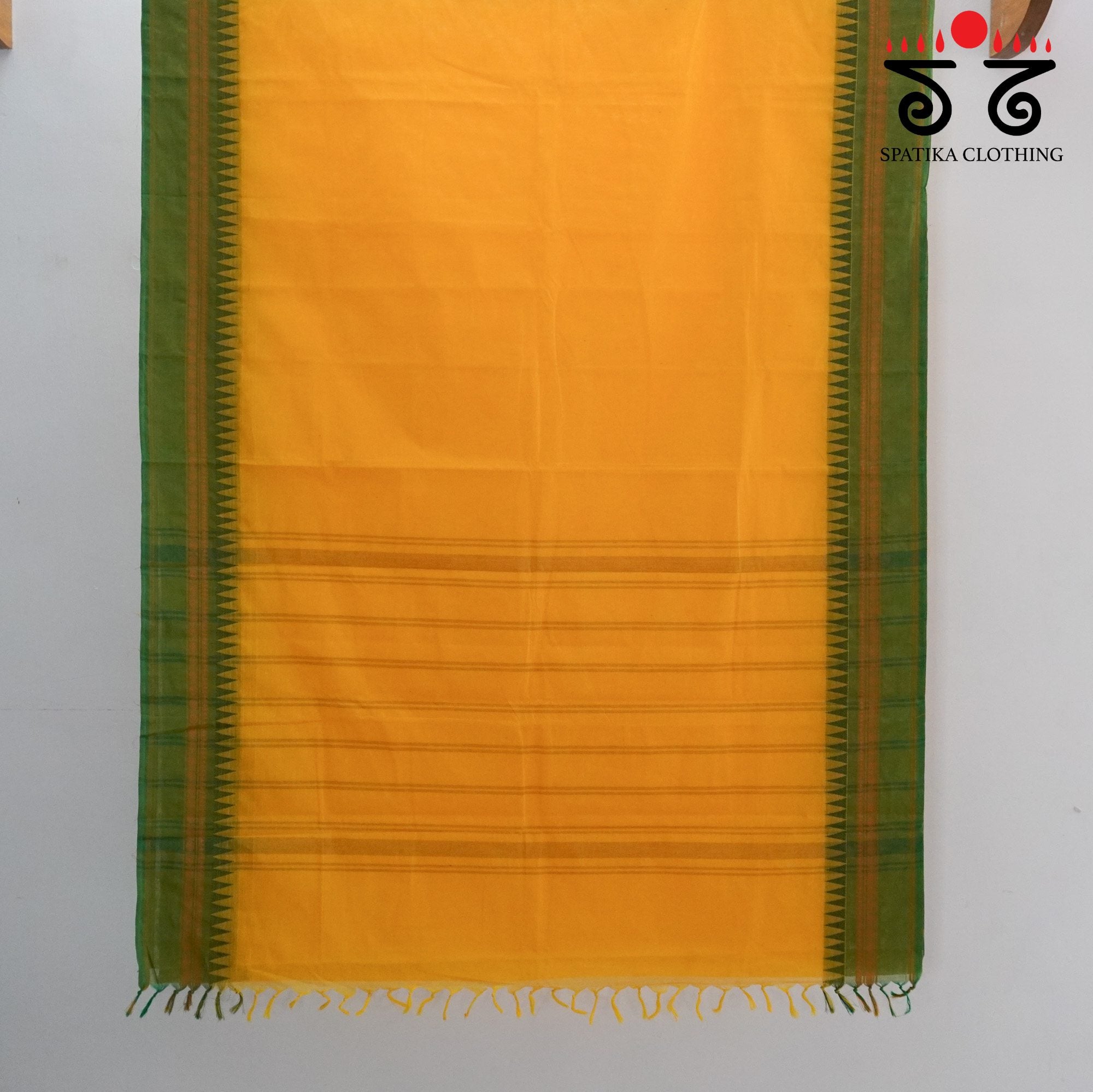 Yellow South Cotton Saree