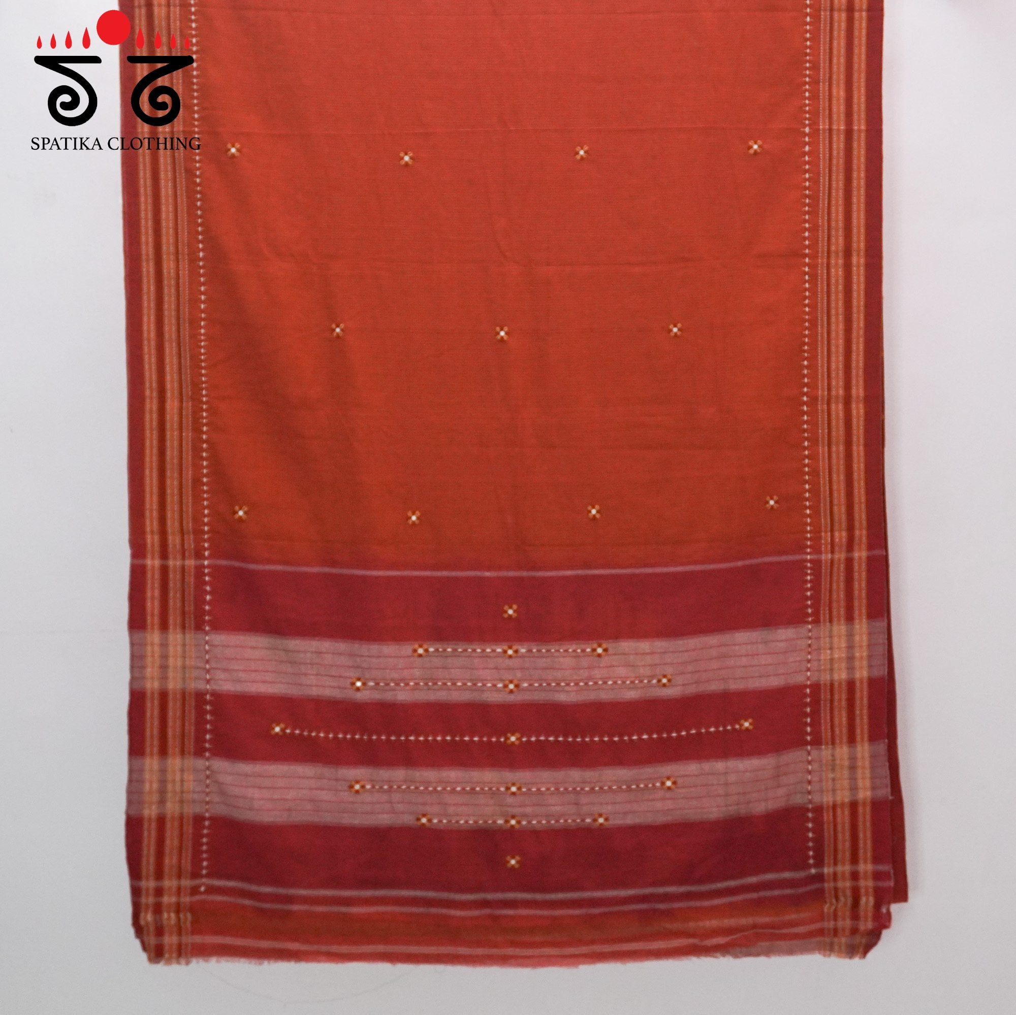 Ilkal Hand Embroidered Cotton Saree
