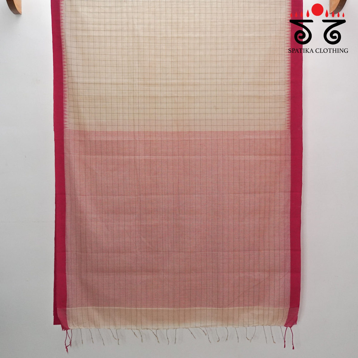 Pink Ponduru Handspun Cotton Saree