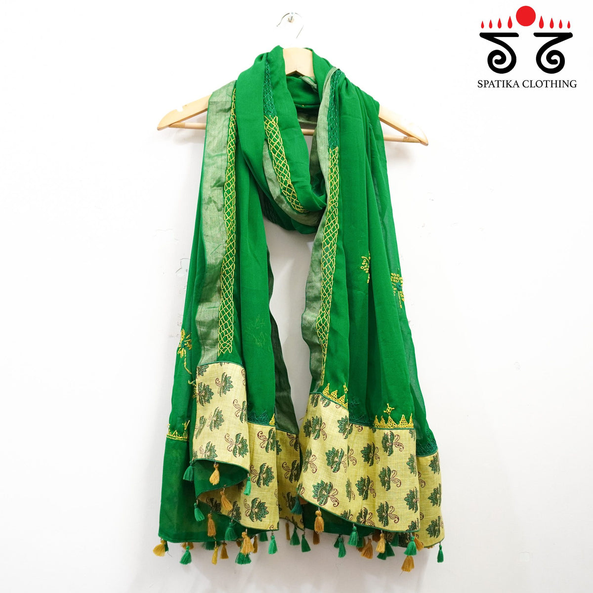 Lambani Hand Embroidered Chiffon Dupatta