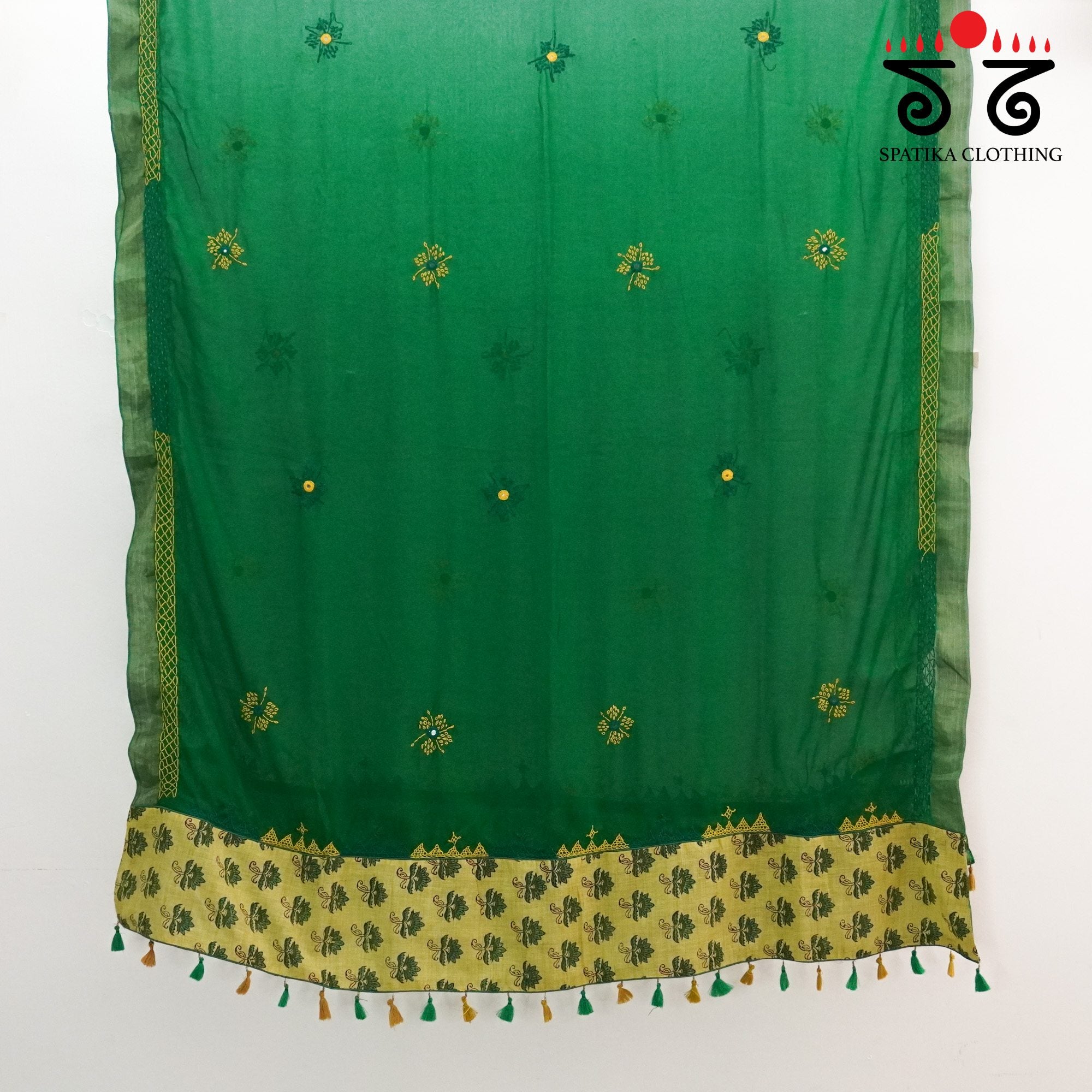 Lambani Hand Embroidered Chiffon Dupatta