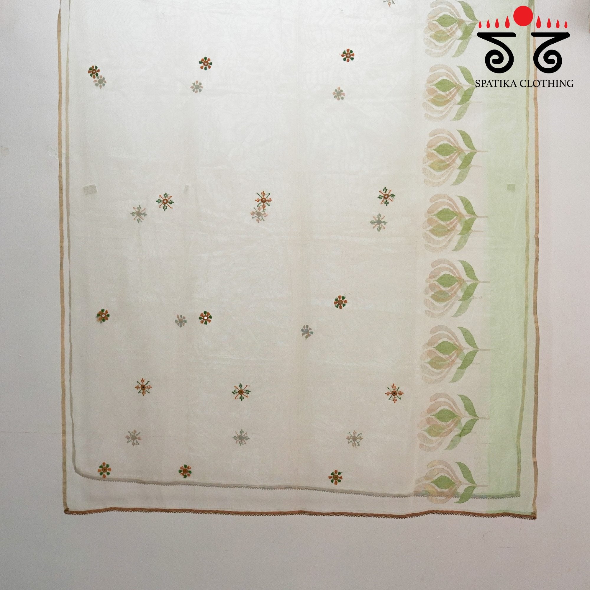 Banarasi Net Hand Embroidered Dupatta