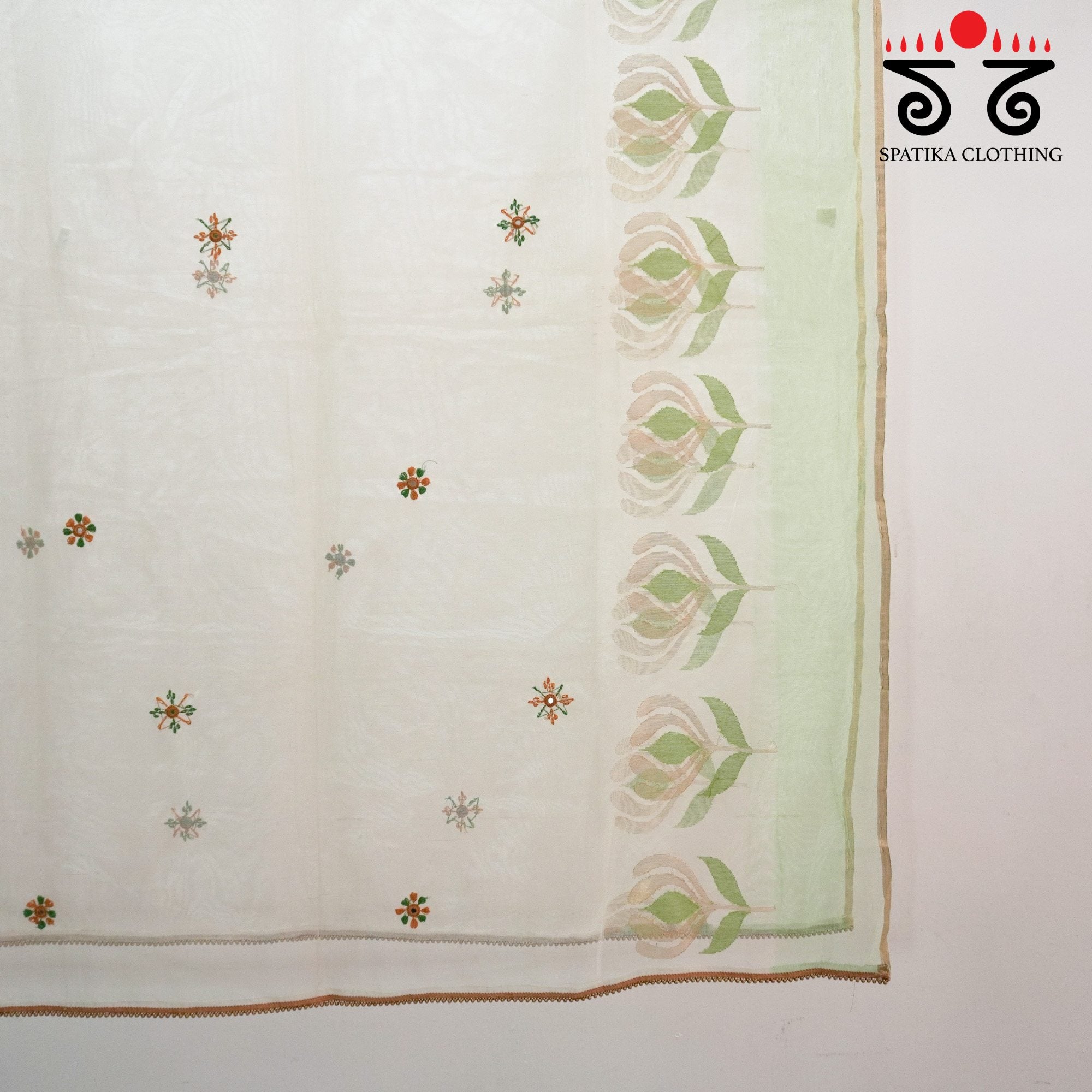 Banarasi Net Hand Embroidered Dupatta