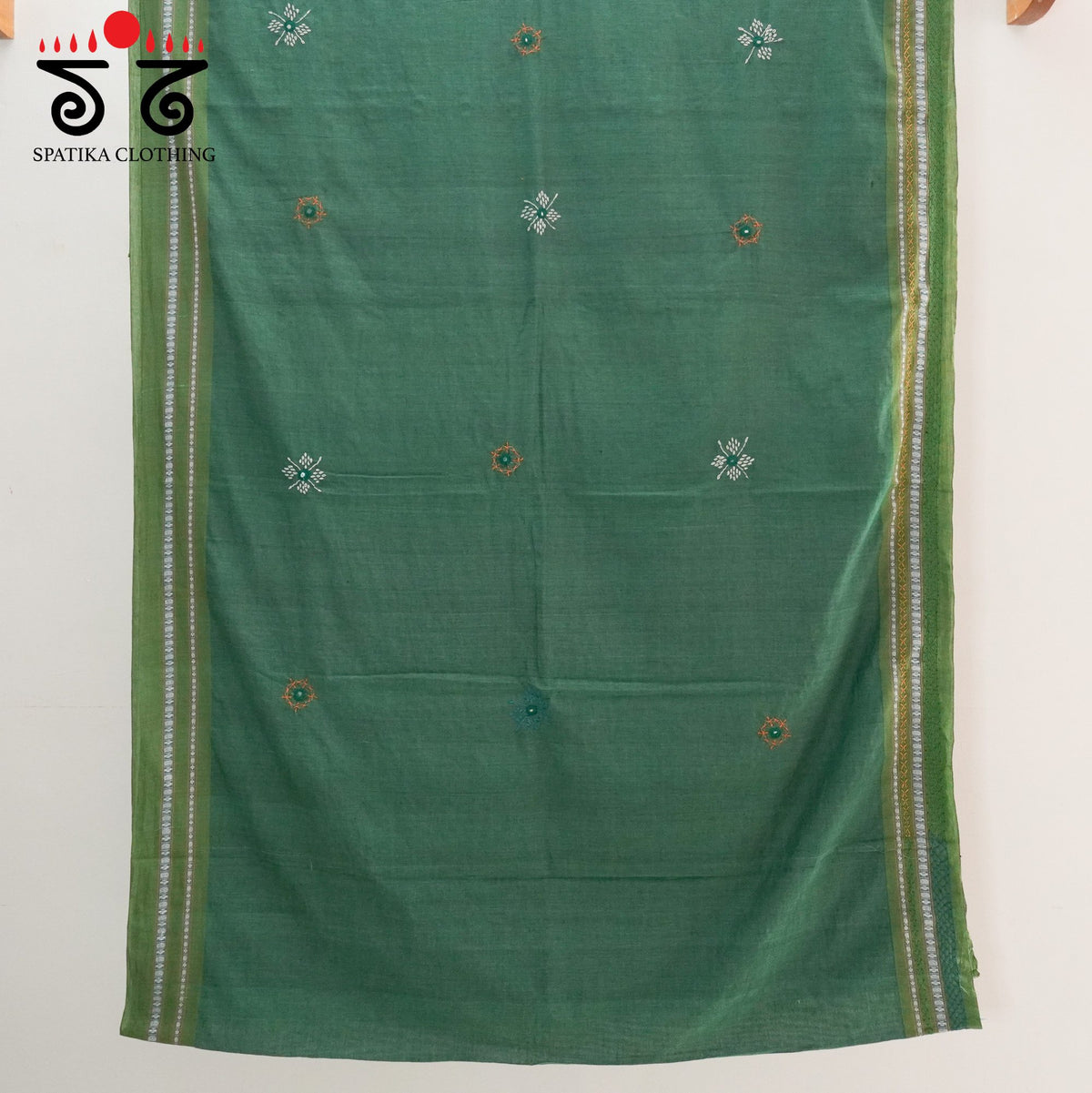Ilkal Hand Embroidered Cotton Saree