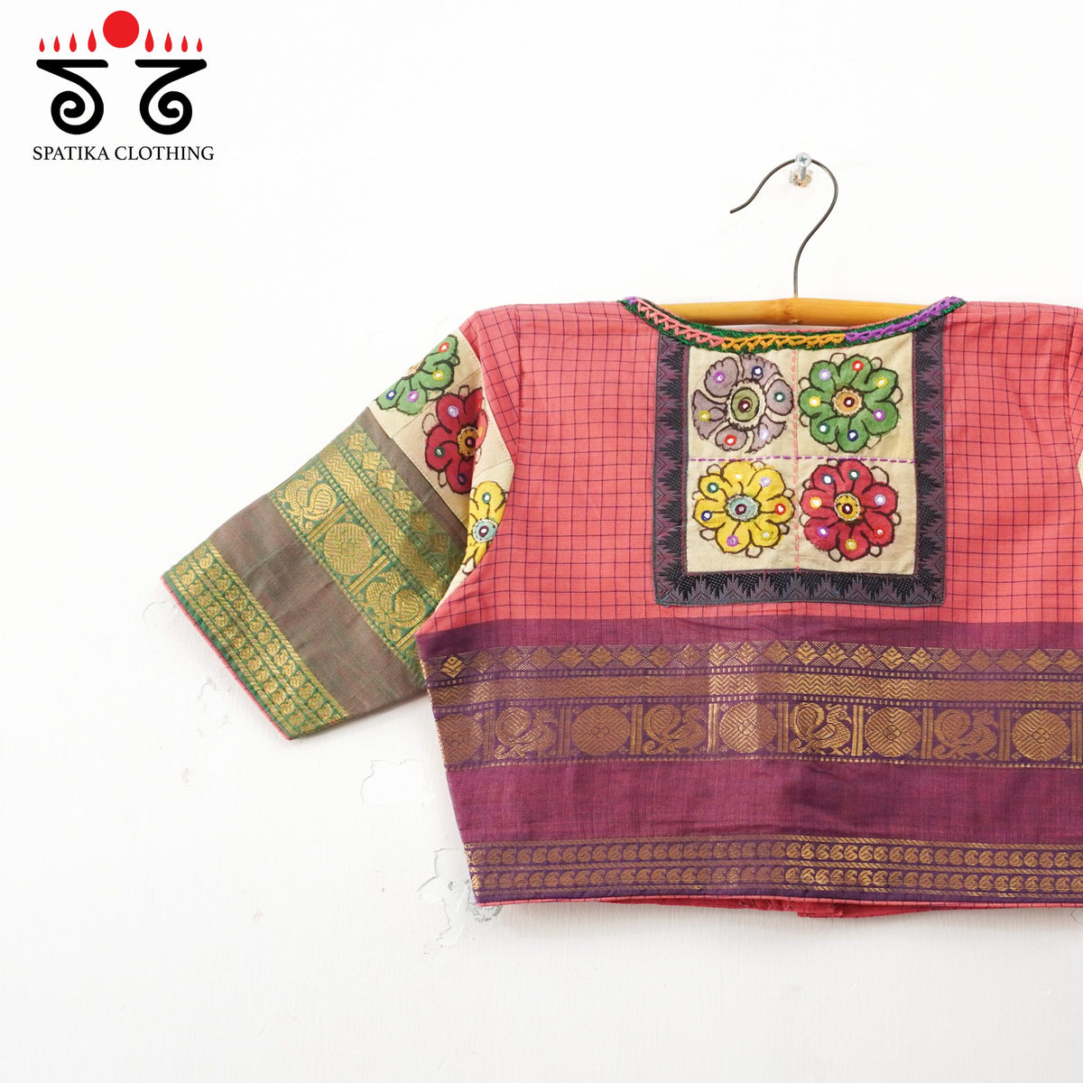 Pink Chettinad - Pen Kalamkari Blouse