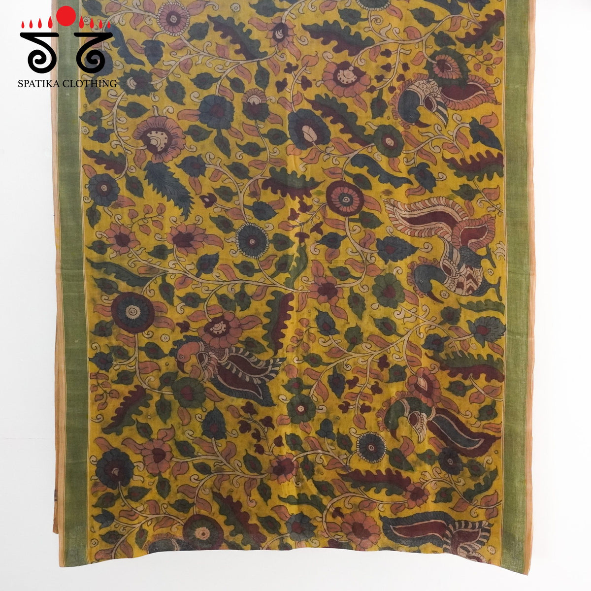 Pen Kalamkari Bengal Cotton Saree