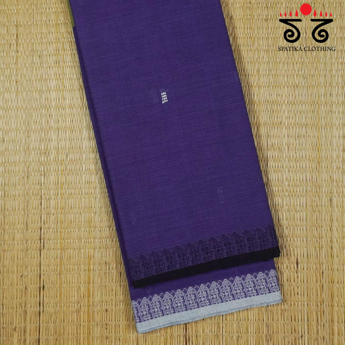 Blue Begampur Handwoven Cotton Saree New!