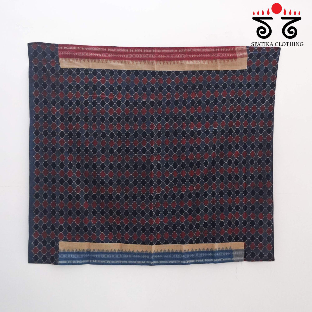 Ponduru Handspun Saree - Ajrak Blouse
