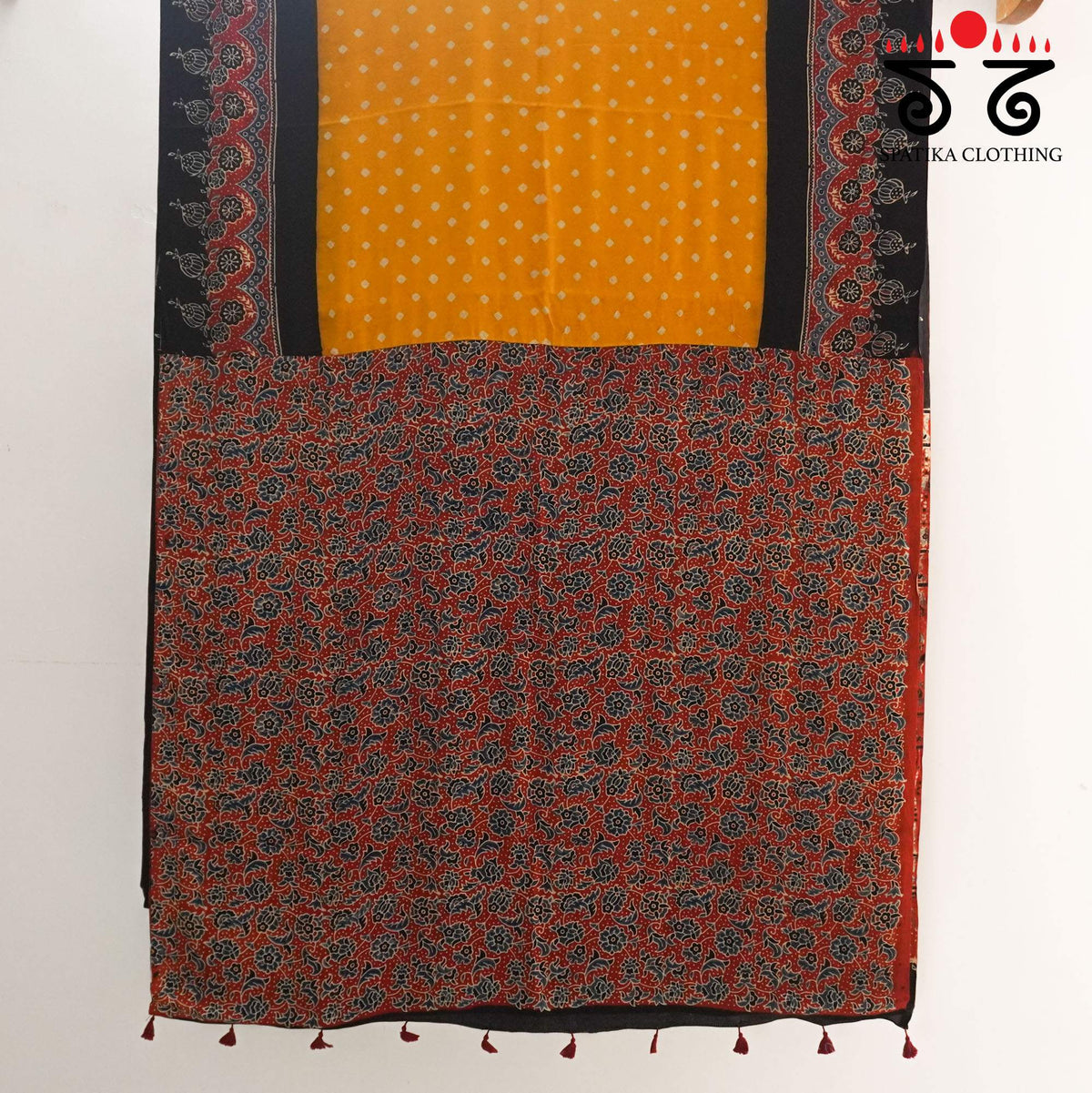 Ajrak - Bandhani Modal Saree