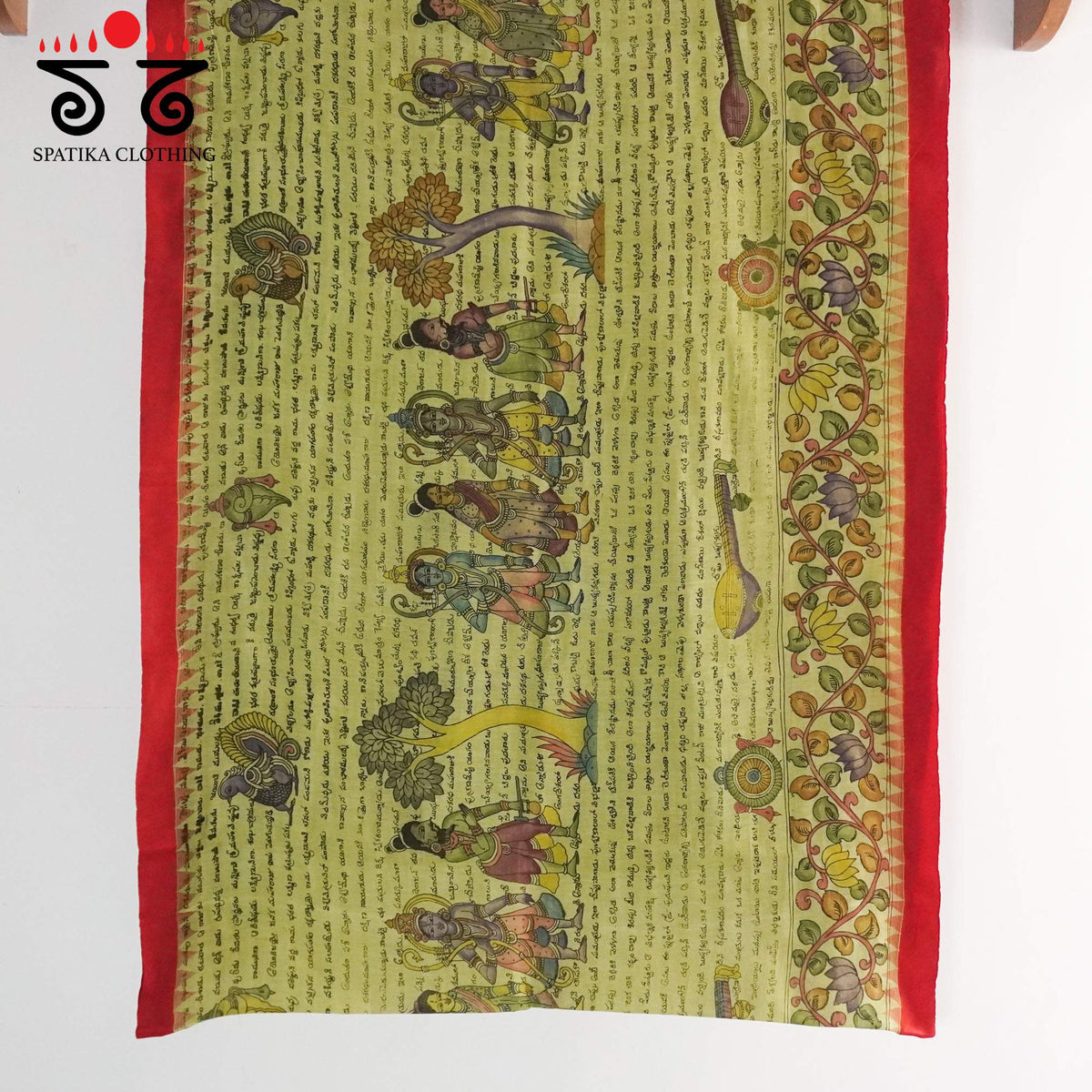 The Ramayana Saree - Pen Kalamkari On Ponduru Saree