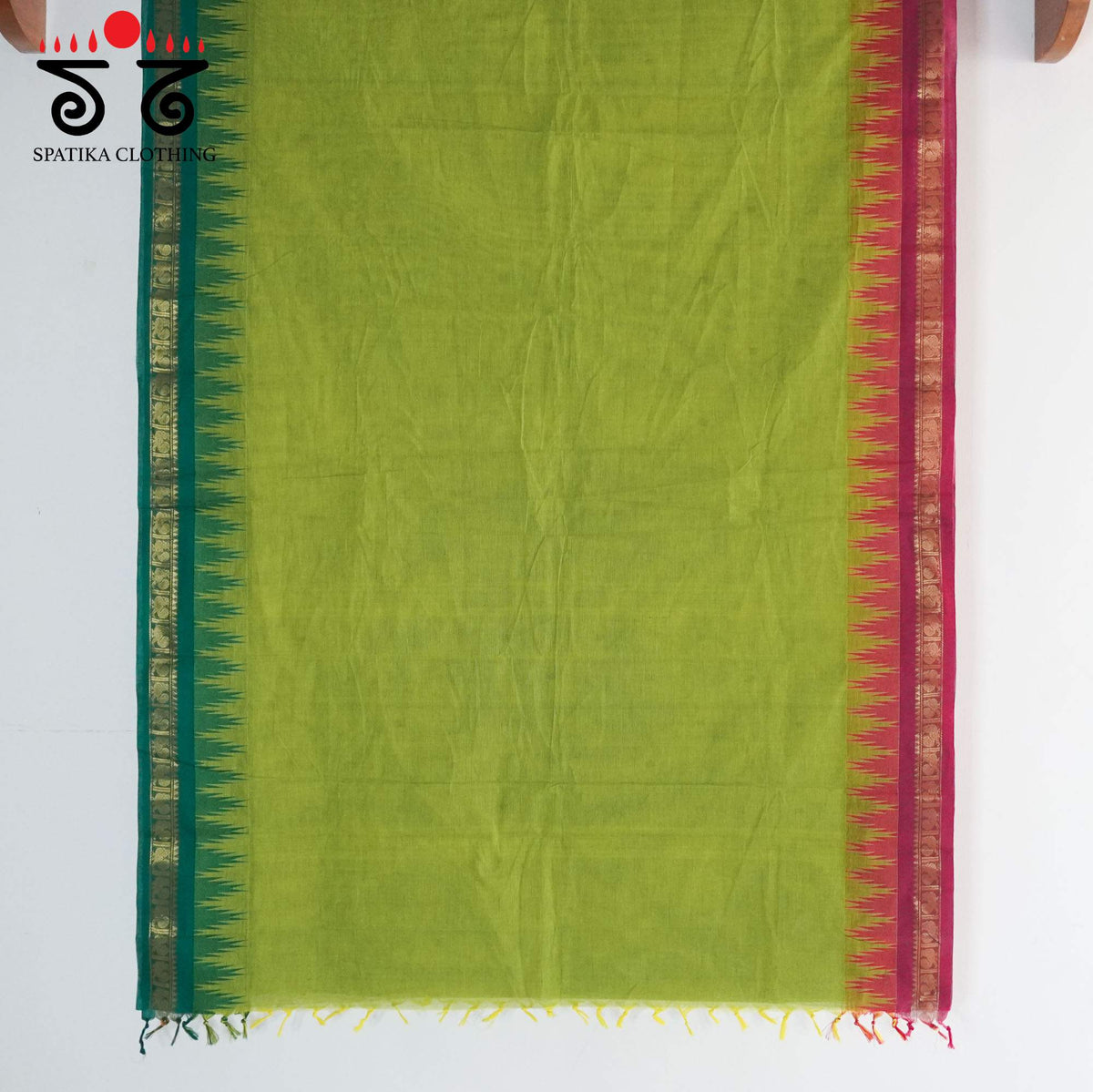 Green Chettinad Cotton Saree