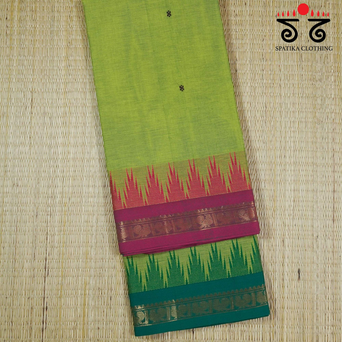 Green Chettinad Cotton Saree