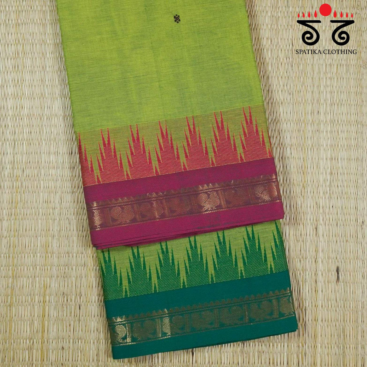 Green Chettinad Cotton Saree