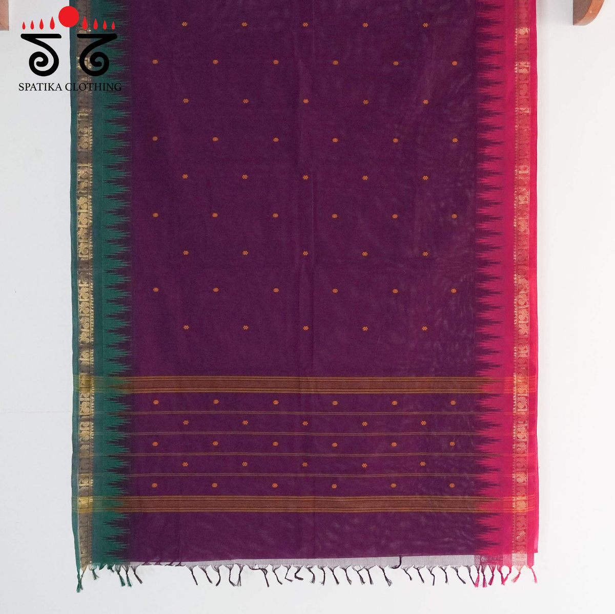 Purple Chettinad Cotton Saree