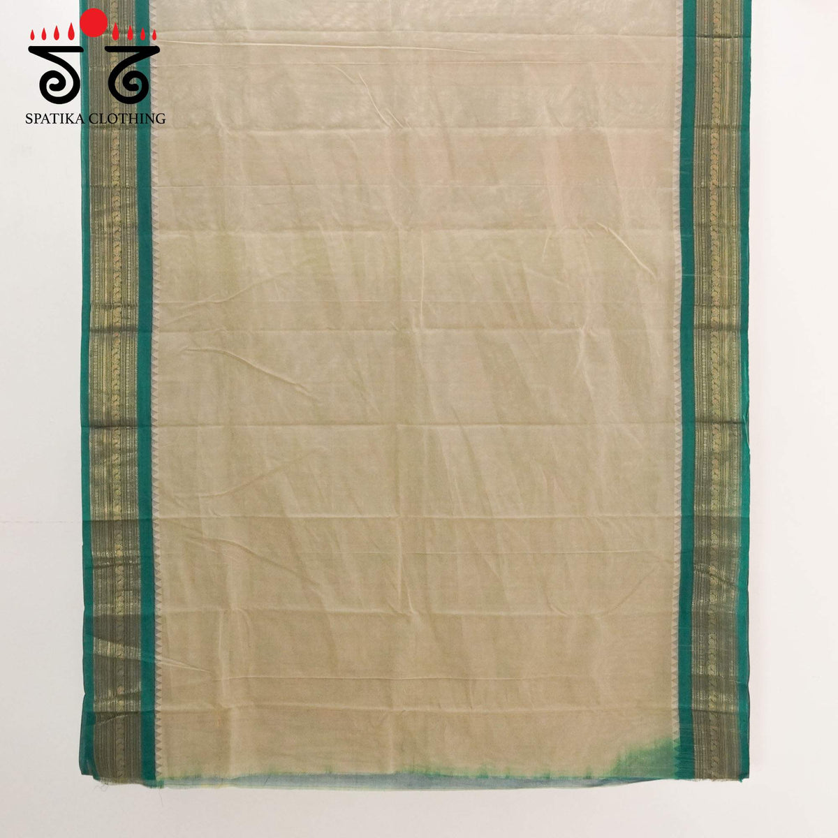 Light Beige Festive Kanchi Cotton Saree