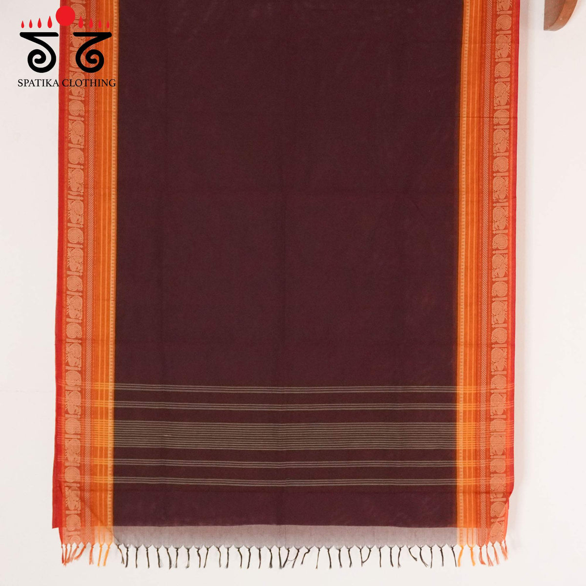 Brown Kanchi Cotton Saree