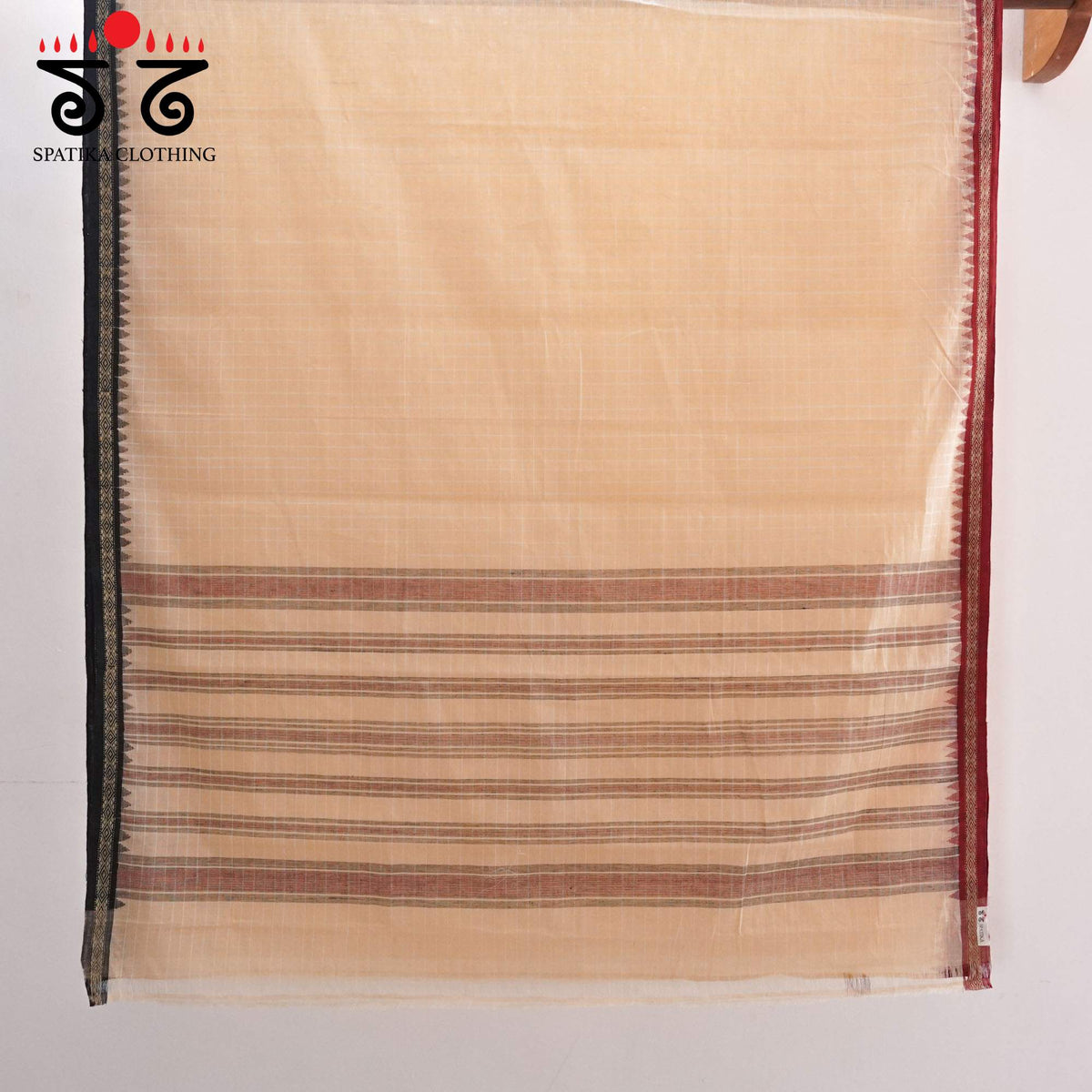 Ponduru Handspun Saree - Kalamkari Blouse