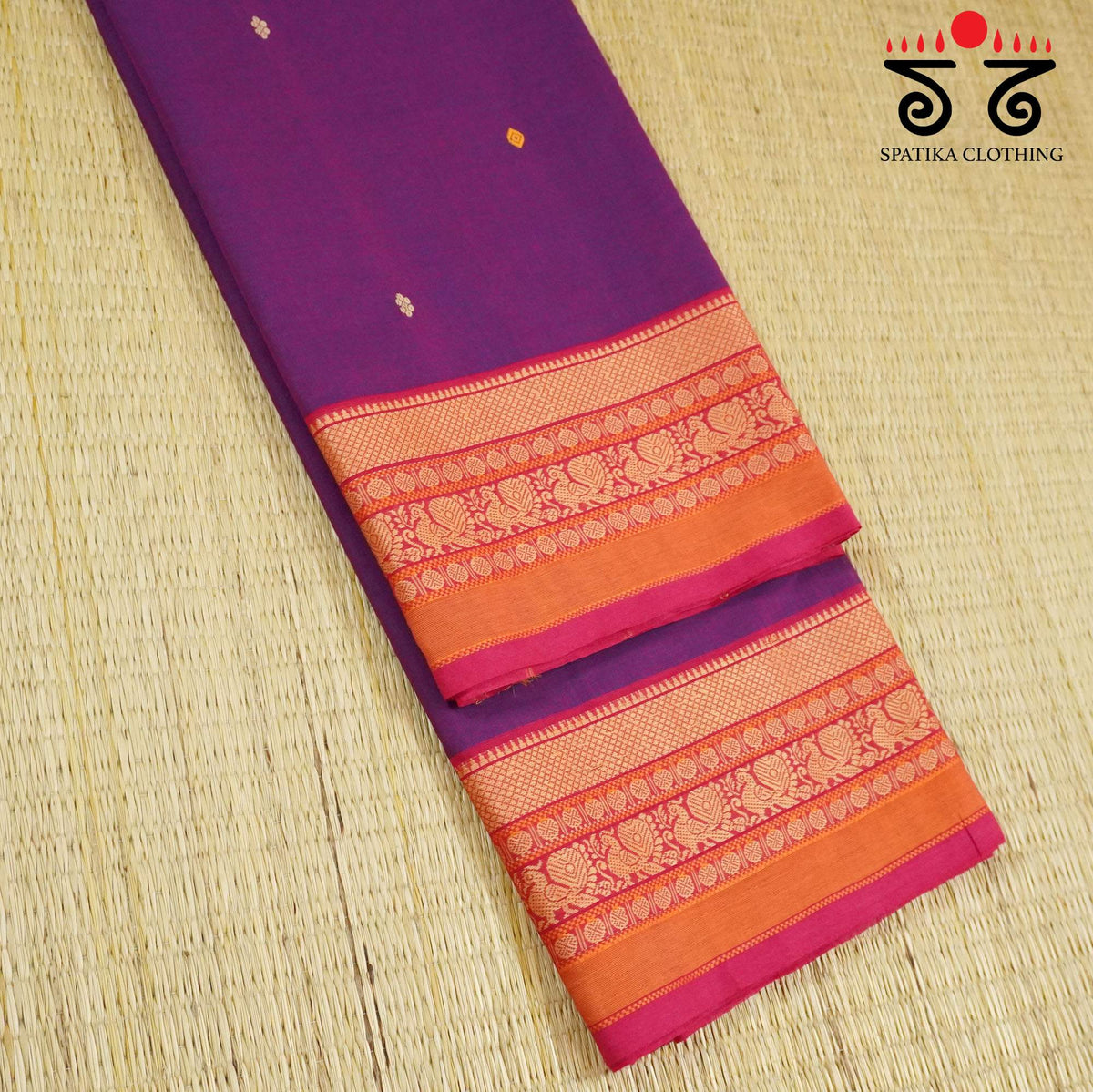 Purple Kanchi Cotton Saree