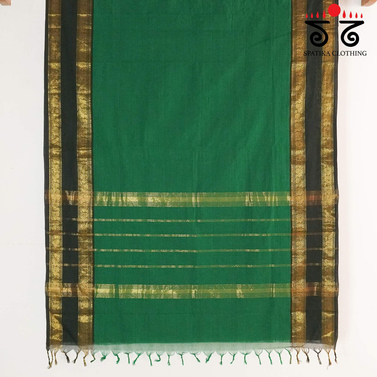 Green Kanchi Cotton Saree
