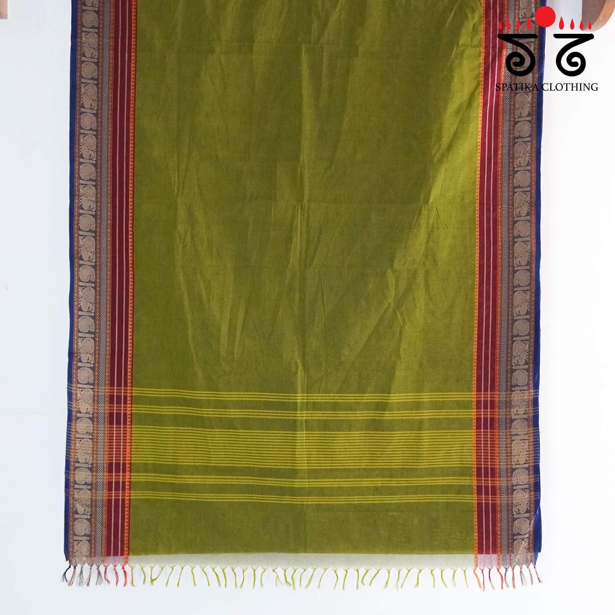 Green Kanchi Cotton Saree