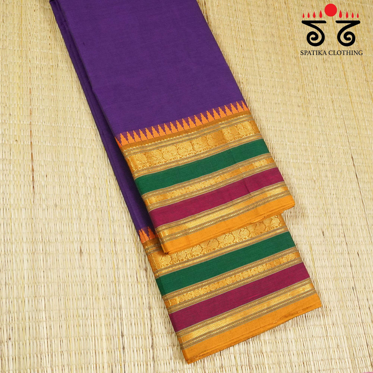 Purple Kanchi Cotton Saree