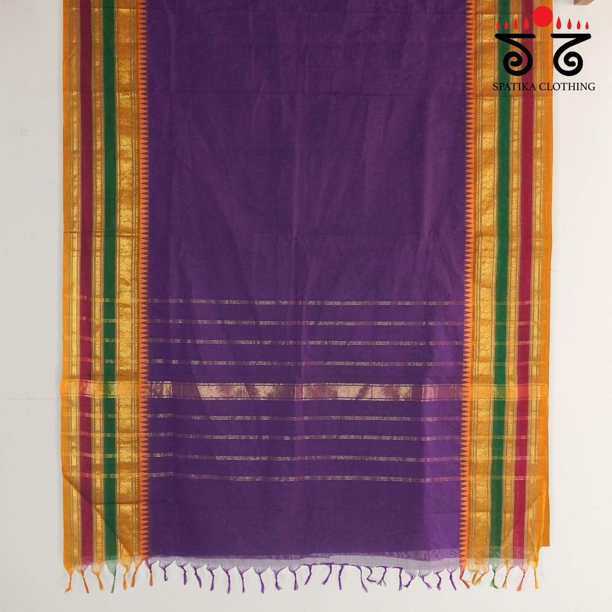 Purple Kanchi Cotton Saree