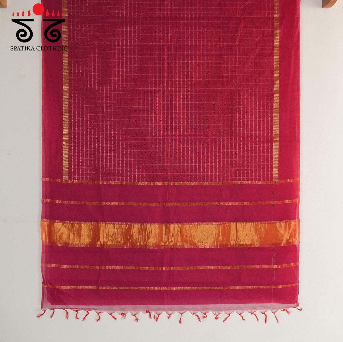 Pink South Cotton Saree