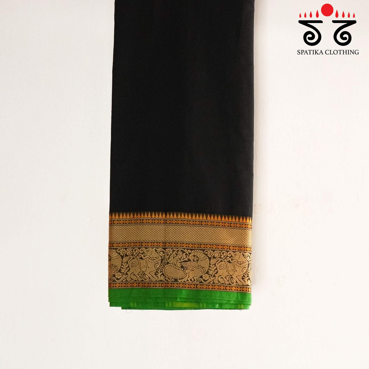 Black Kanchi Cotton Saree