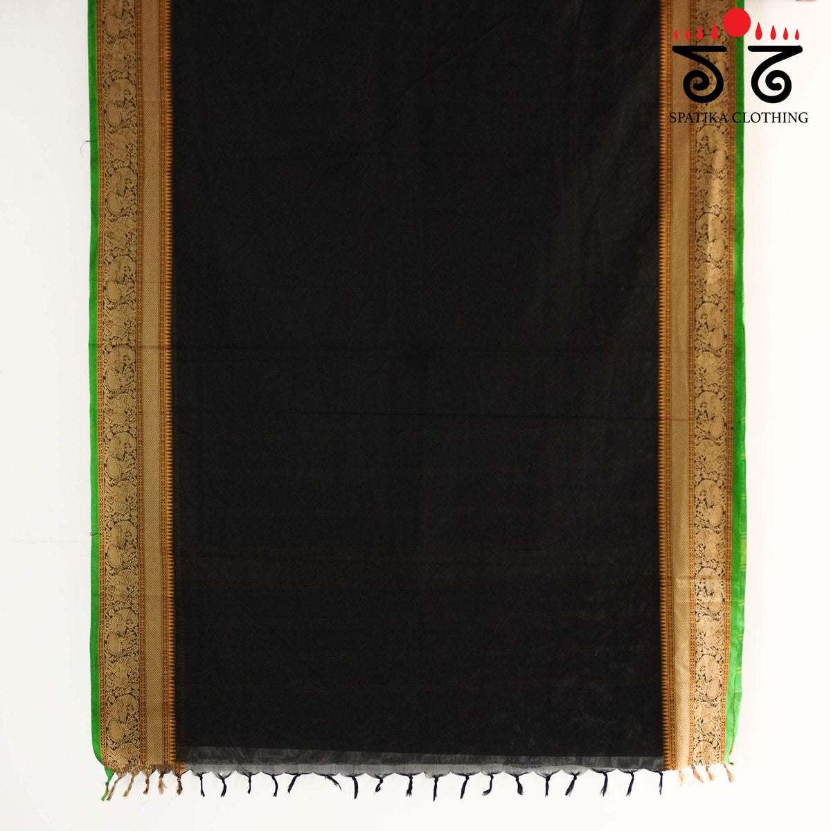 Black Kanchi Cotton Saree