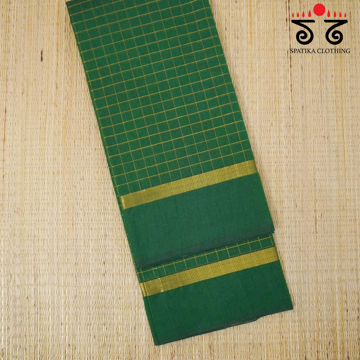 Green South Cotton Saree