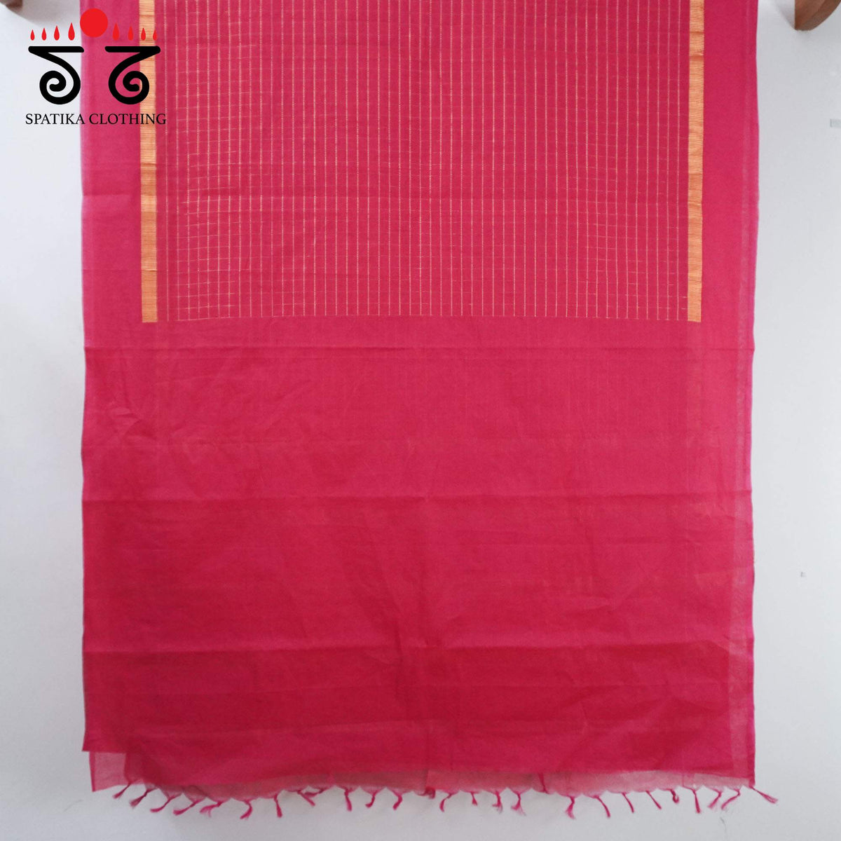Pink South Cotton Saree
