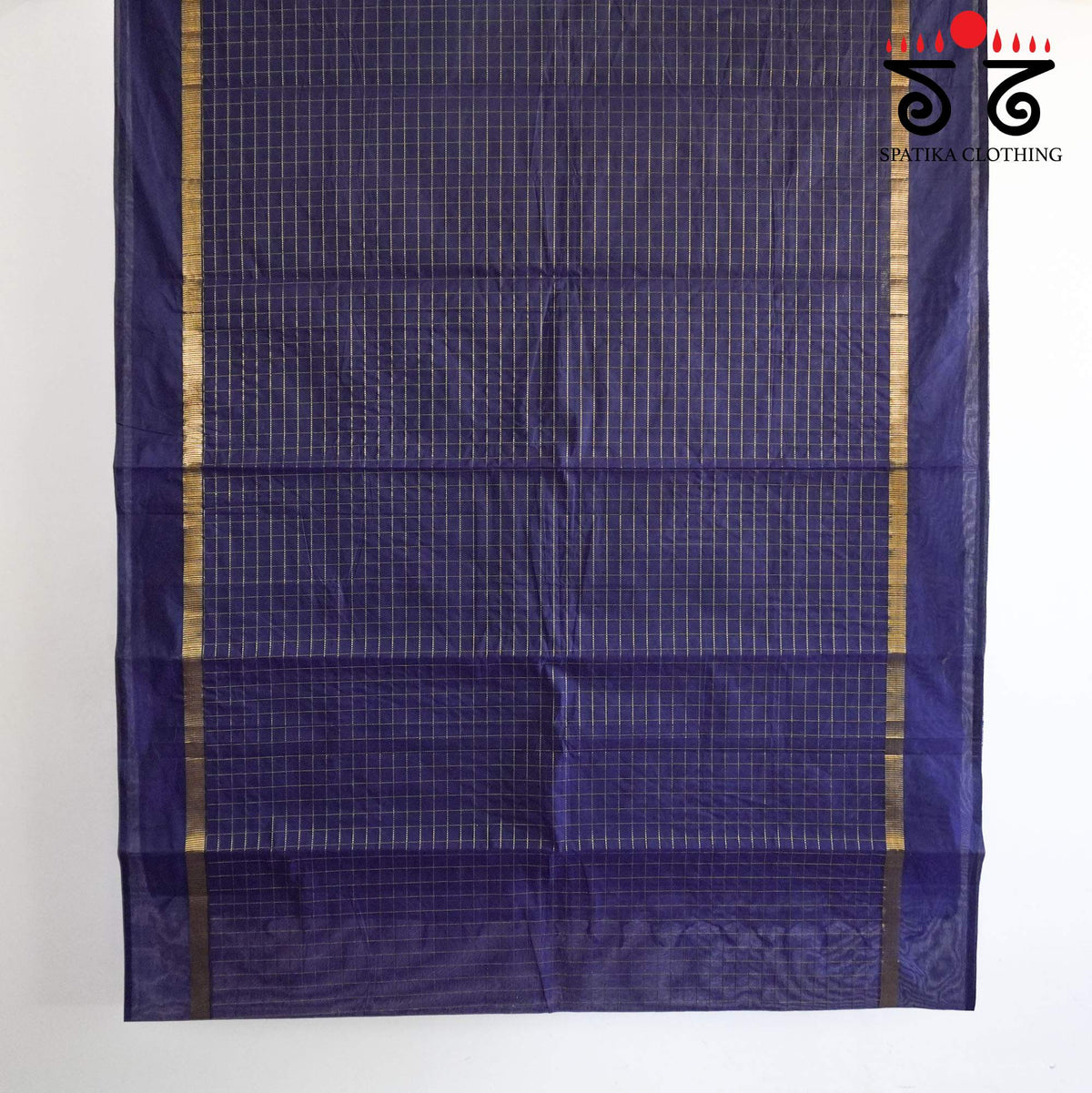 Navy Blue South Cotton Saree