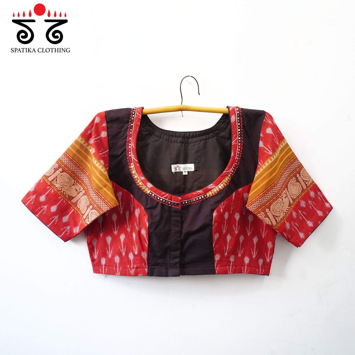 Maroon Kanchi Cotton Handcrafted Blouse