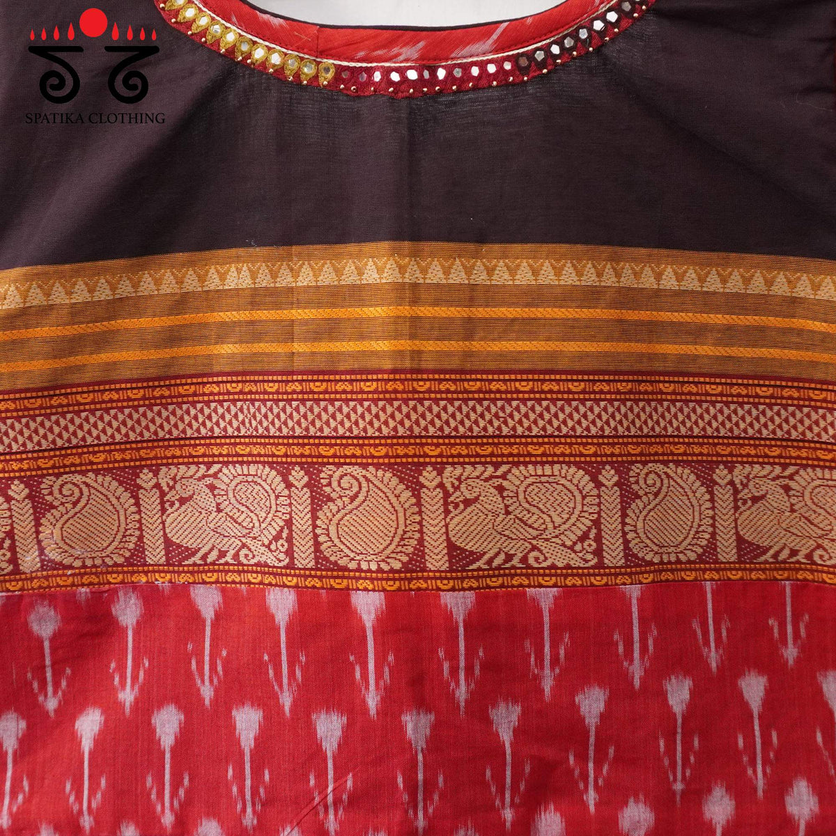 Maroon Kanchi Cotton Handcrafted Blouse