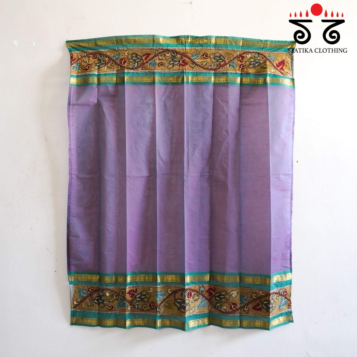 Pen kalamkari Handcrafted Blouse Fabric