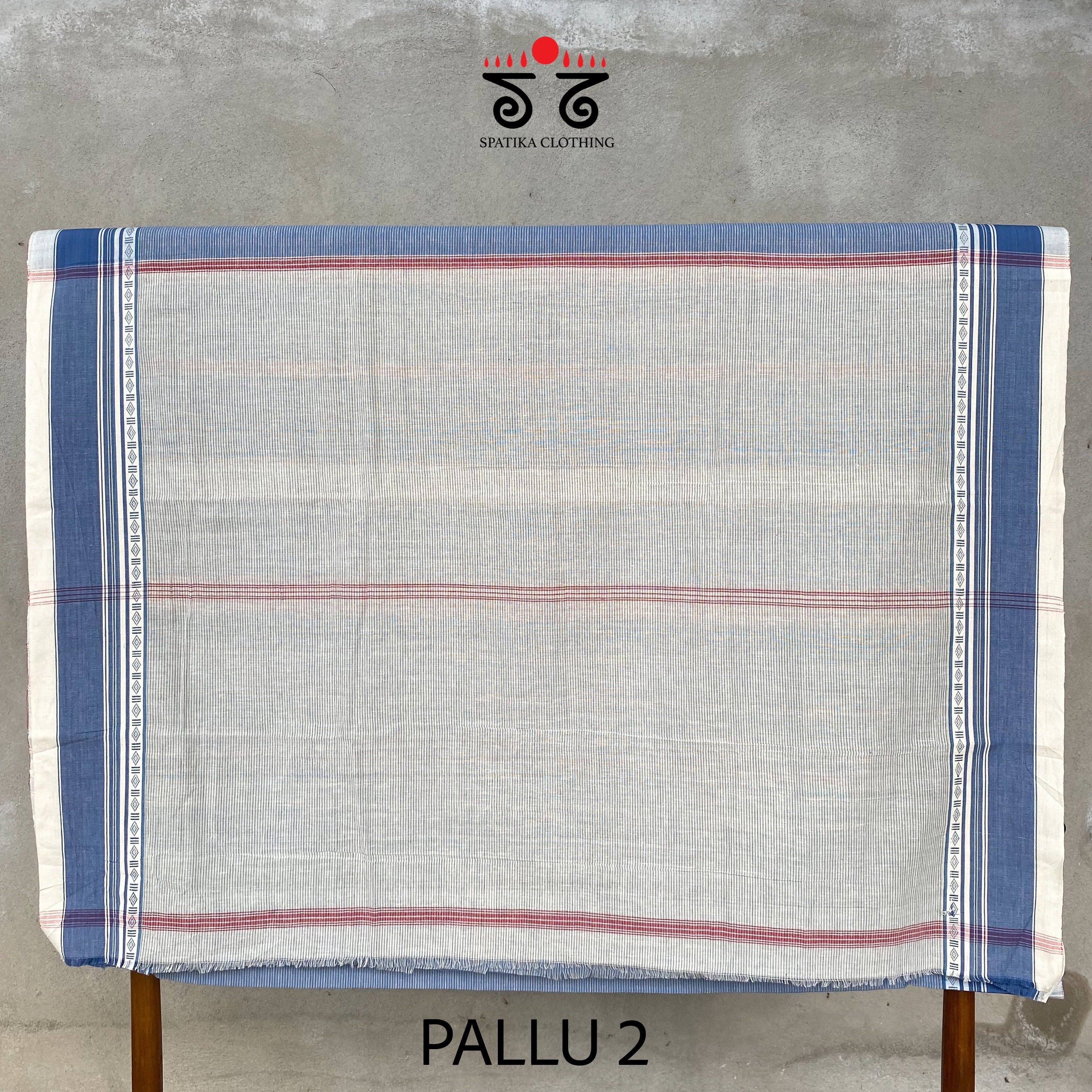 Aane Hejje - Blue & White Revival Saree
