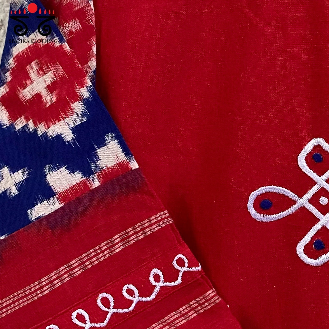 Telia Rumal - Kolam Blouse